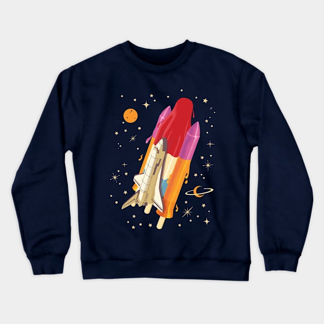 Summer Night Crewneck Sweatshirt by kookylove